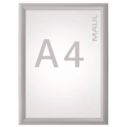 MAUL, Cadre pour affiches, Standard, A4, cadre en aluminium, 66044-08