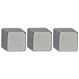 MAUL, Aimant néodyme, cube, (L)10x(P)10x(H)10mm, nickel, 61692-96