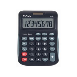 MAUL, Calculatrice de bureau, MJ-550, 8 chiffres, noir, 7263490