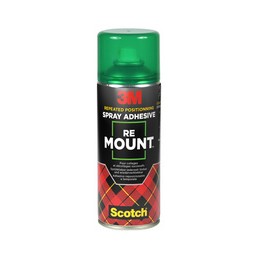 3M, Scotch, Colle en spray, RE MOUNT, détachable, 400ml, 3100040337