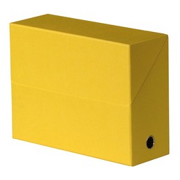 Oxford, Boîte transfert, Toilée, format A4, jaune, 100725569