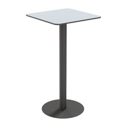PAPERFLOW, Table haute, Jardin, CROSS, (L)600x(P)600mm, gris, TRCROS6060H.02