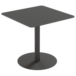 PAPERFLOW, Table de jardin, CROSS, (L)800x(P)800mm, noir, TRCROS8080M.01