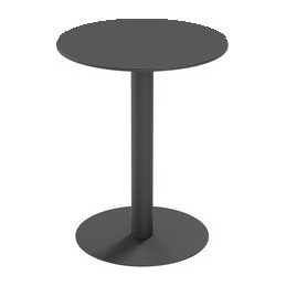 PAPERFLOW, Table de jardin, CROSS, diamètre 600mm, noir, TRCROS60M.01