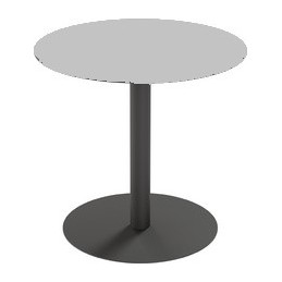 PAPERFLOW, Table de jardin, CROSS, diamètre 800mm, gris, TRCROS80M.02