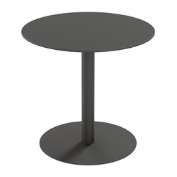 PAPERFLOW, Table de jardin, CROSS, diamètre 800mm, noir, TRCROS80M.01