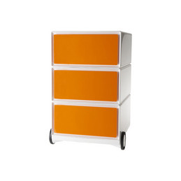 PAPERFLOW, Caisson mobile, easyBox, 3 tiroirs, blanc orange, EBGHX3.05