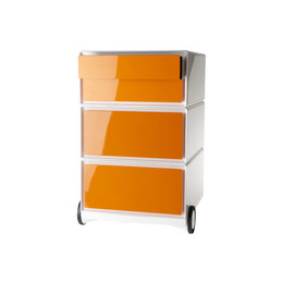 PAPERFLOW, Caisson mobile, easyBox, 4 tiroirs, blanc orange, EBGHPH.01