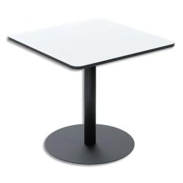 PAPERFLOW, Table de bistrot, Mezzo, (L)800x(P)800mm, blanc, TRMC80X80.01.13