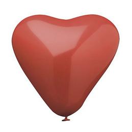PAPSTAR, Ballons de baudruche, en forme de coeur, rouge, 19320
