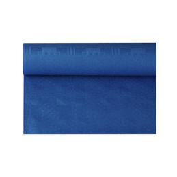 PAPSTAR, Nappe en papier damassée, (l)1x(L)50m, bleu foncé, 12575