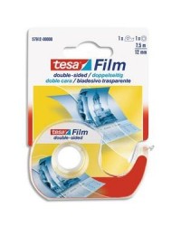 Tesa, Film, Ruban adhésif, Double face, 12 mm x 7,5 m, Dévidoir, 57912-01