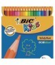Bic Kids, Crayons de couleur, Evolution, Ecolutions, étui de 18, 829728