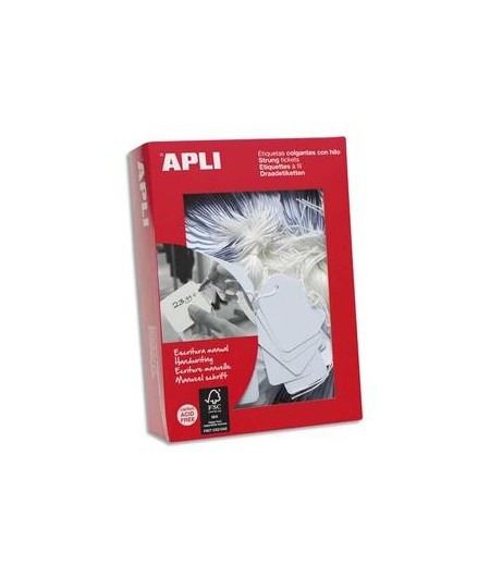 Apli Agipa, Etiquettes Bijouterie, à fil blanc, 22 x 35 mm, 390